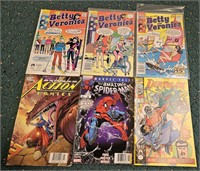 Lot of 6 Comic Books -Spider-Man, Deathlok