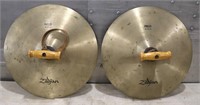 Pair 14" Zildjian Cymbals