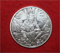 Aztec God of Death - 1oz Silver Round
