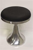 Chrome Base Stools with Upholstered Seats