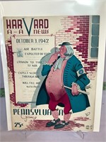 Harvard v Pennsylvania Oct 3 1942 football program
