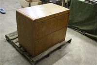 Wood File Cabinet Approx 35"x21"x30"