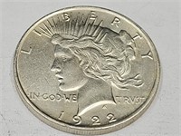 1922 UNC? US Silver Peace Dollar Coin