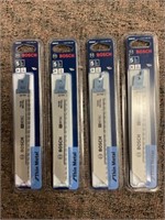 Bosch 5 Pc. 6" Recip Saw Blade Packs x 4