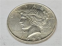 1922 UNC? US Silver Peace Dollar Coin