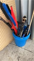Bucket of hand tools