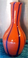 M - VINTAGE ART GLASS VASE 12"T (L33)