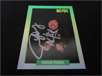 Angus Young Signed Trading Card SSC COA