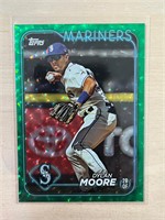 Dylan Moore 2024 Topps Green Foil /499