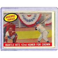 1959 Topps Mantle Hits 42nd Homerun