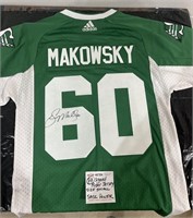 Signed Makowsky Sask Rough Rider Jersey (size