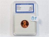 2006 S Proof Lincoln Cent Penny PR 70 DCAM IGS