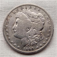 1890-O Morgan Silver Dollar