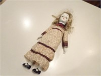 Vintage Porcelain Doll - 18"