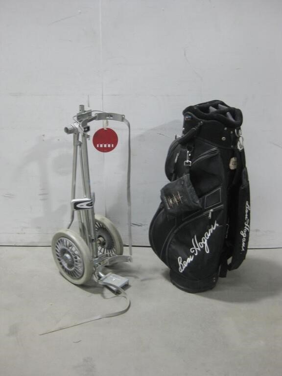 Golf Caddy W/Ben Hogan Golf Bag