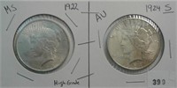 PEACE DOLLARS