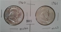 FRANKLIN HALF DOLLARS