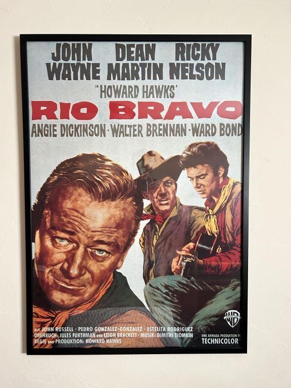 Framed John Wayne Movie Poster Rio Bravo