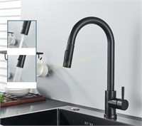 Black Kitchen Faucet Single Handle Pull Out