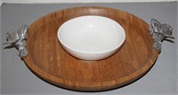 ARTHUR COURT WOOD/CERAMIC CHIP & DIP