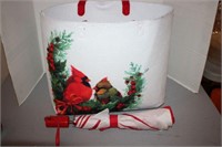 FELT CARDINAL TOTE BAG AND MORE