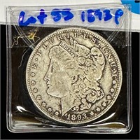1893 - P  Morgan Silver $ Coin