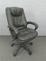 Upholstered Swivel Reclining Adj Office Chair
