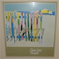 Dan Poole Rainbow Beach framed poster