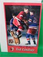 Ted Lindsay SIGNED Canada Post Stamp Flyer Wings