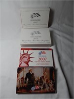 (2) 2007 US Mint Silver Proof Set & Dollars Set