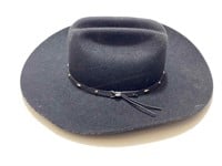 Black Wool Stetson Cowboy Hat