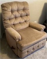 Brown Fabric Rocker Recliner Chair