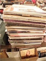 LARGE STACK OF VINYL RECORDS