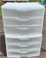 2 - 3 Drawer Plastic Sterilite Cabinets