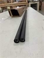 2- round black pipe that fit together, for a total