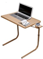 Table Mate II Folding TV Tray Table, Mocha - UNUSE