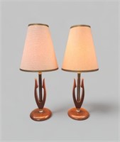 PAIR OF MID CENTURY TABLE LAMPS