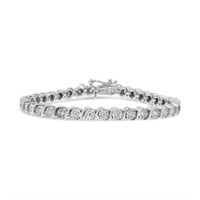 14K Gold Lab Diamond Tennis Bracelet