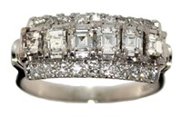 Platinum 1.01 ct VVS Natural Diamond Ring