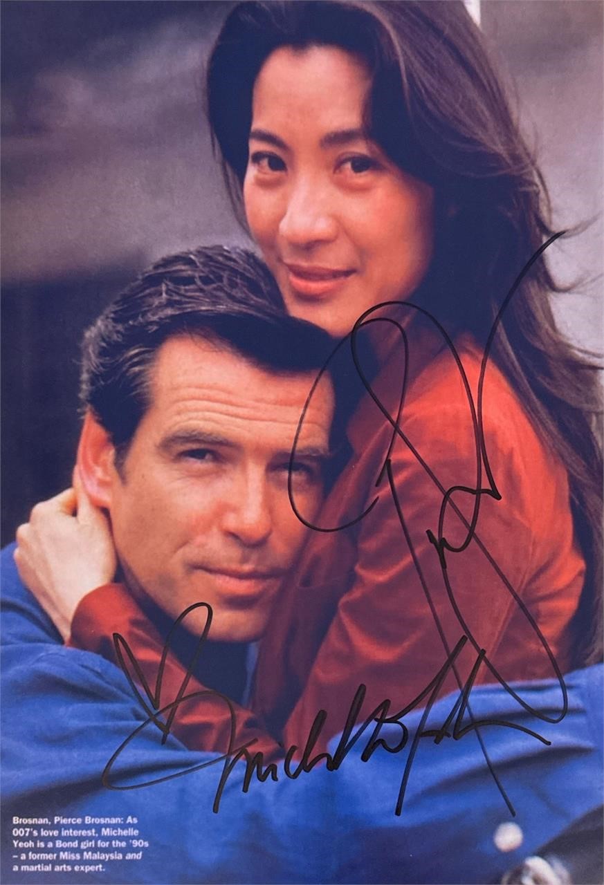 Autograph COA 007 Tommorow Never Dies Photo