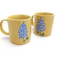 Pair of bluebonnet mugs