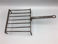 Wrought iron fireplace cooking stand