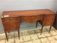 ANTIQUE BUFFET W/ DOVETAIL DRAWERS. 68X20X37 1/2