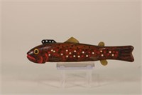 Jim Nelson 7" Brown Trout Fish Spearing Decoy,