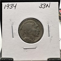 1934 BUFFALO NICKEL