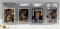 4pcs Graded Kobe Bryant Basketball Cards