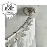 2-Way 50- 72" Curved Shower Curtain Rod B101