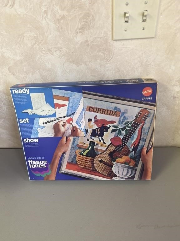 1970 NOS Mattel Tissue Tones Craft Kit