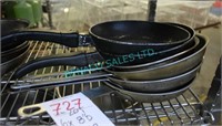 LOT, 6X, 8"D FRYING PANS