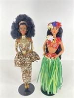(2) Barbies of the World: Nigerian & Polynesian